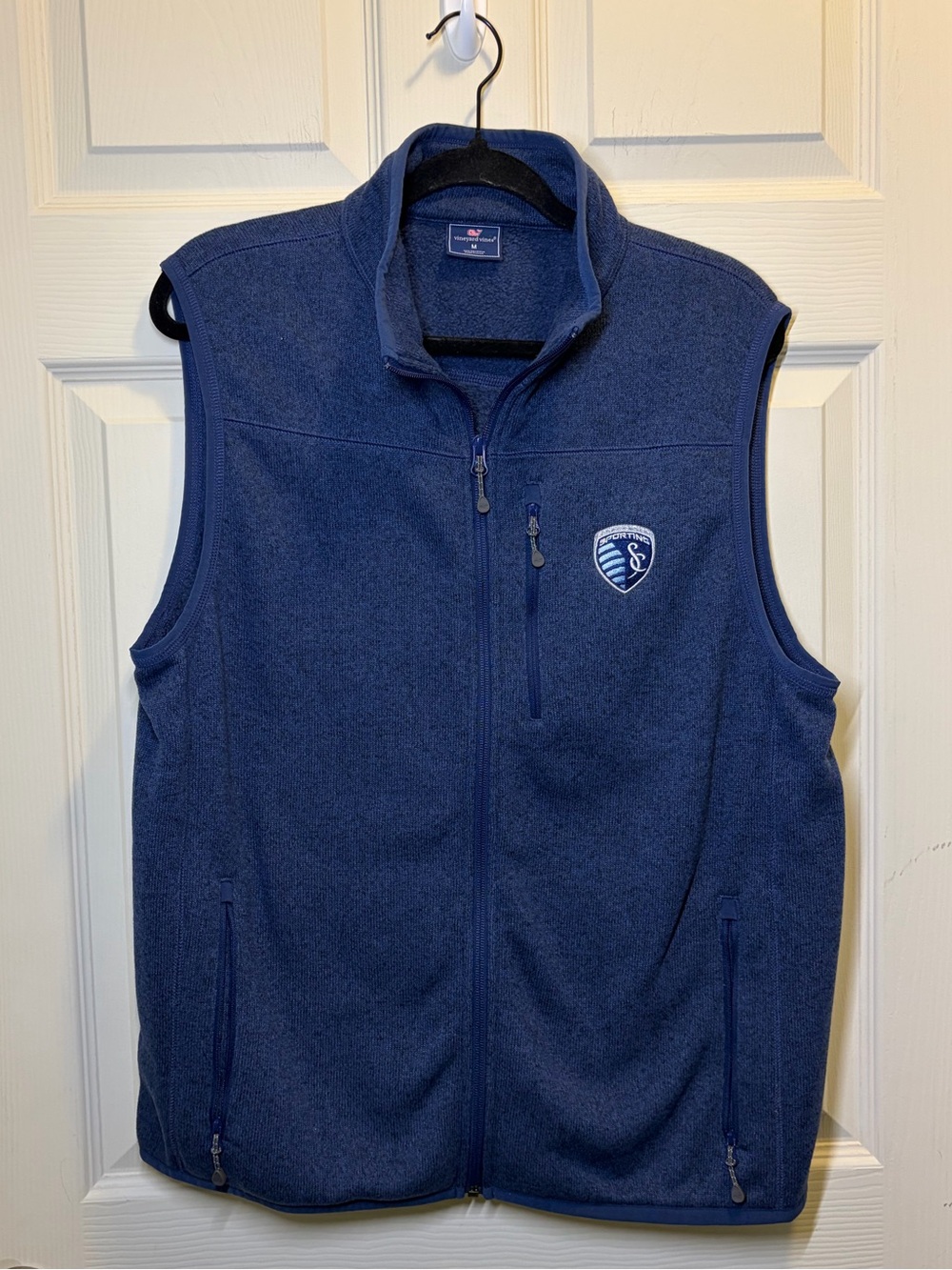 Vineyard Vines Harbor Fleece Vest Sporting Kansas City Soccer(MLS)